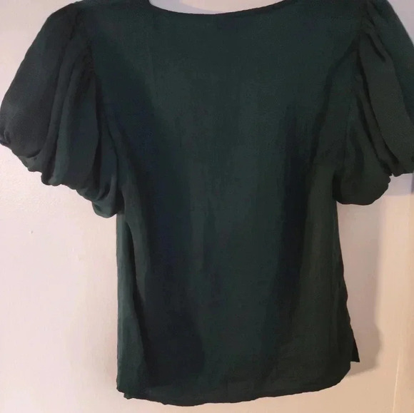 Aqua forest green top size xs #147 - Picture 3 of 3